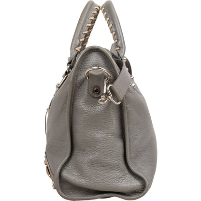 Balenciaga Grey Leather City Handbag