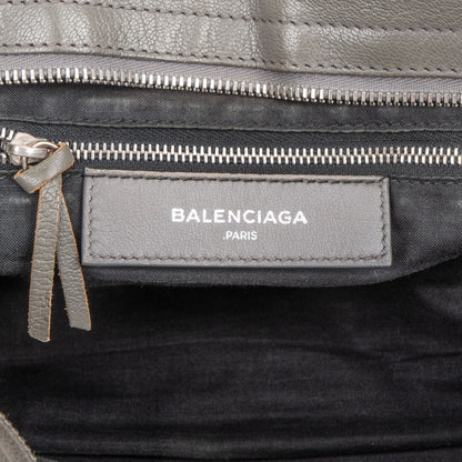 Balenciaga Grey Leather City Handbag