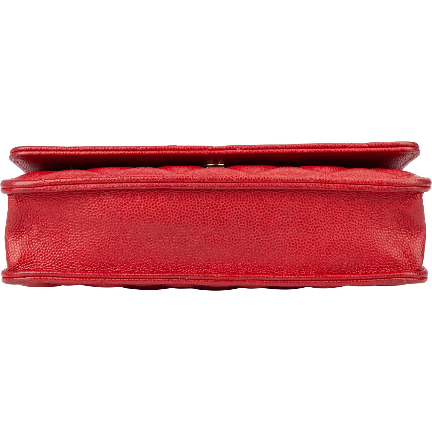 Chanel Quilted Caviar Leather Wallet On Chain Crossbody Bag