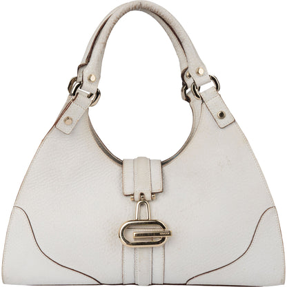Gucci White Leather Jackie Handbag
