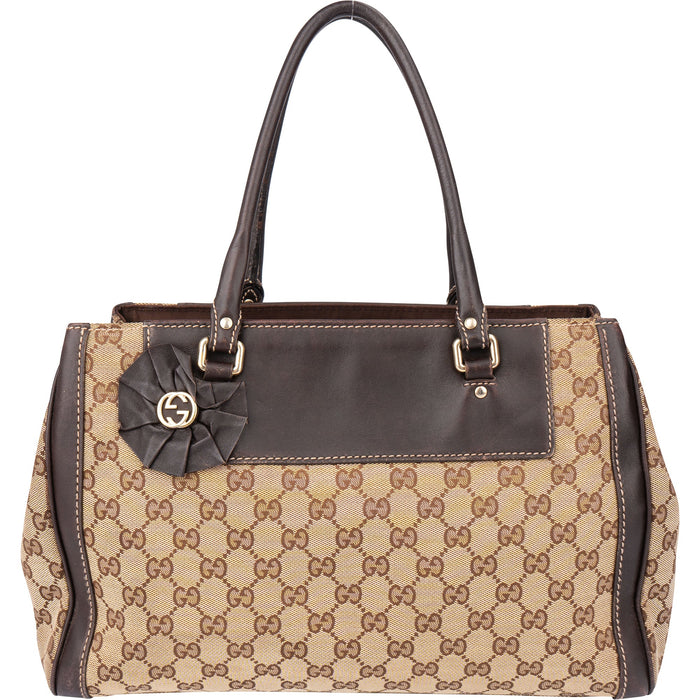 Gucci GG Monogram Flower Handbag