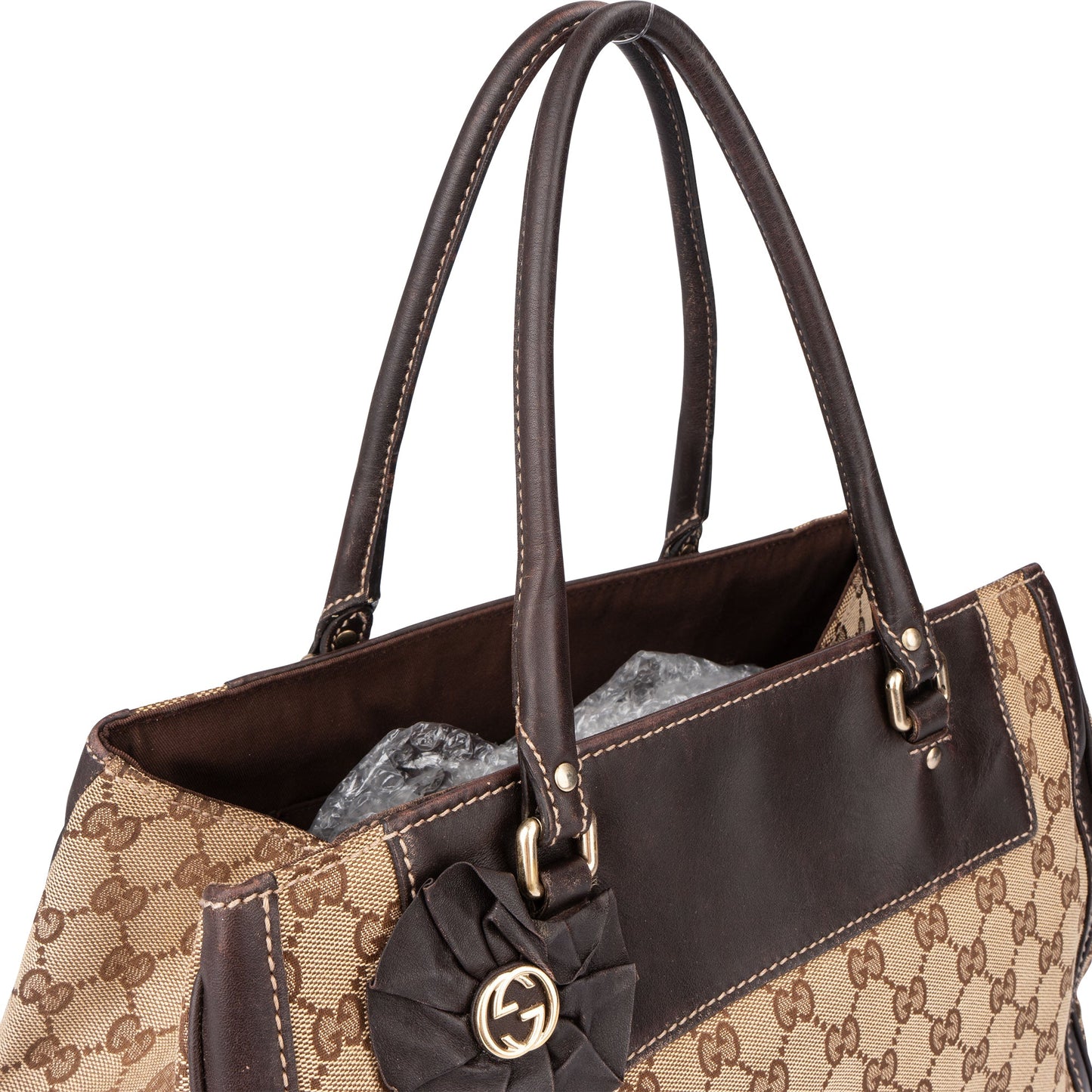 Gucci GG Monogram Flower Handbag