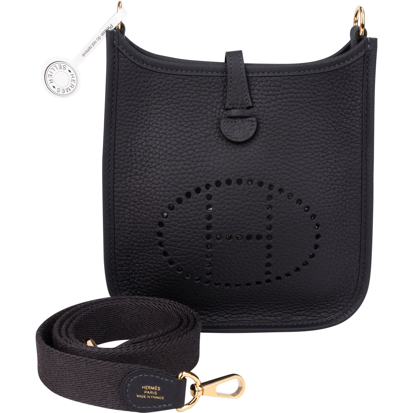 Hermès Clemence Leather Evelyne 16 Crossbody Bag