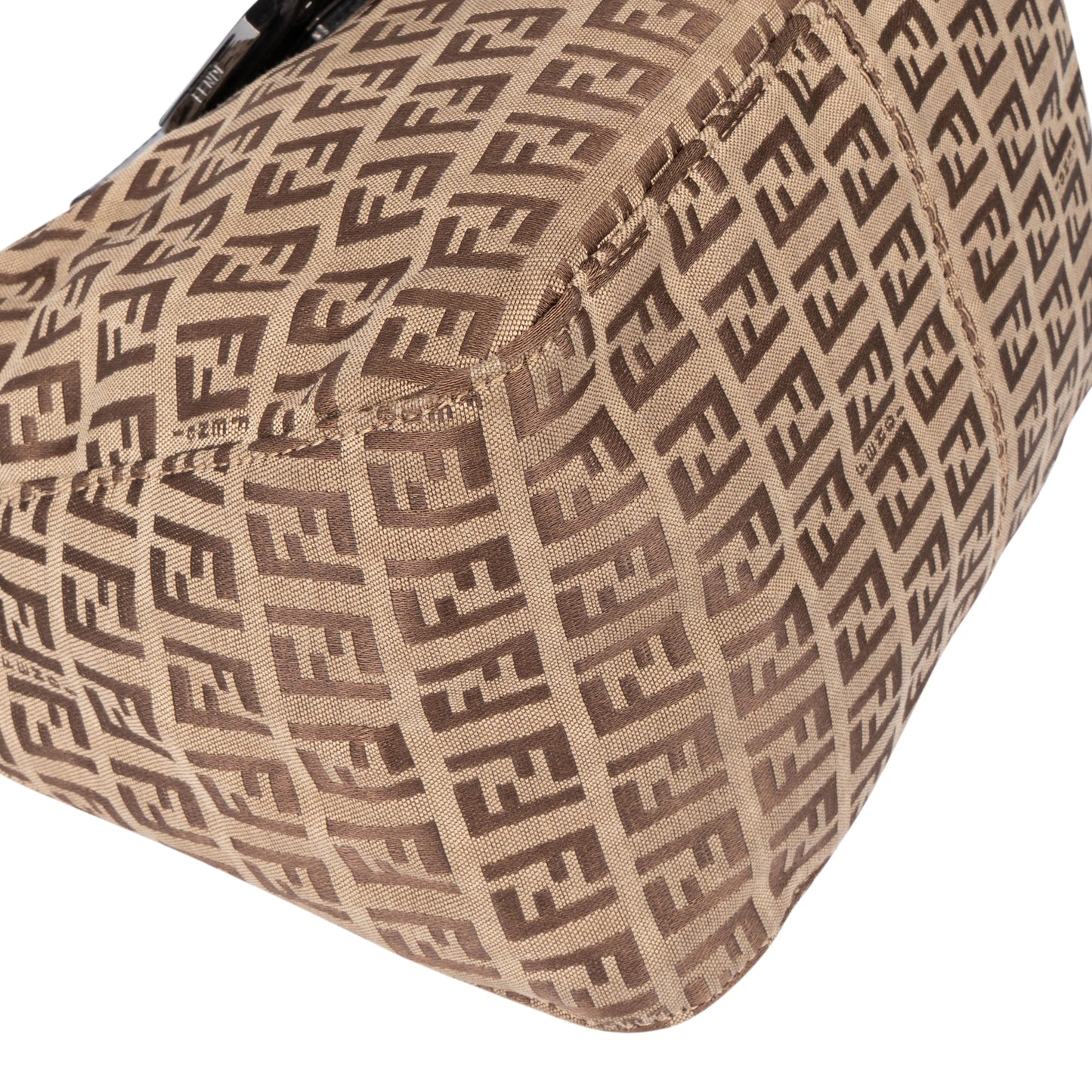 Fendi FF Monogram Baguette Buckle Handbag
