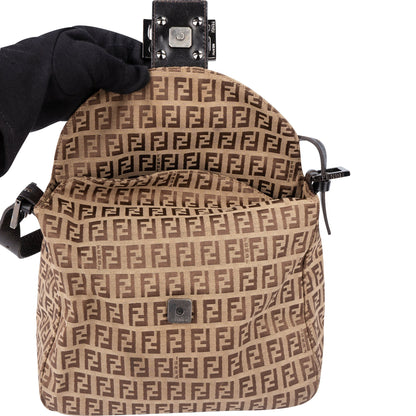 Fendi FF Monogram Baguette Buckle Handbag