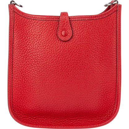 Hermès Rouge Taurillon Clemence Evelyne 16 Crossbody Bag