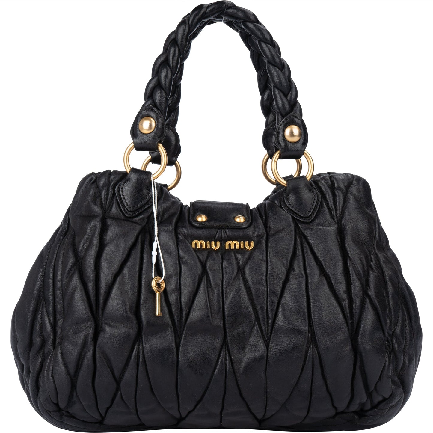 Miu Miu Quilted Leather City Handbag