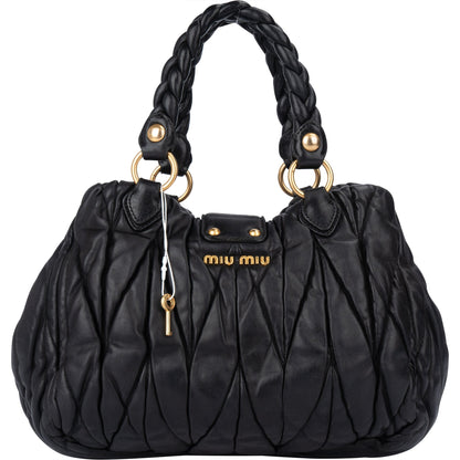Miu Miu Quilted Leather City Handbag