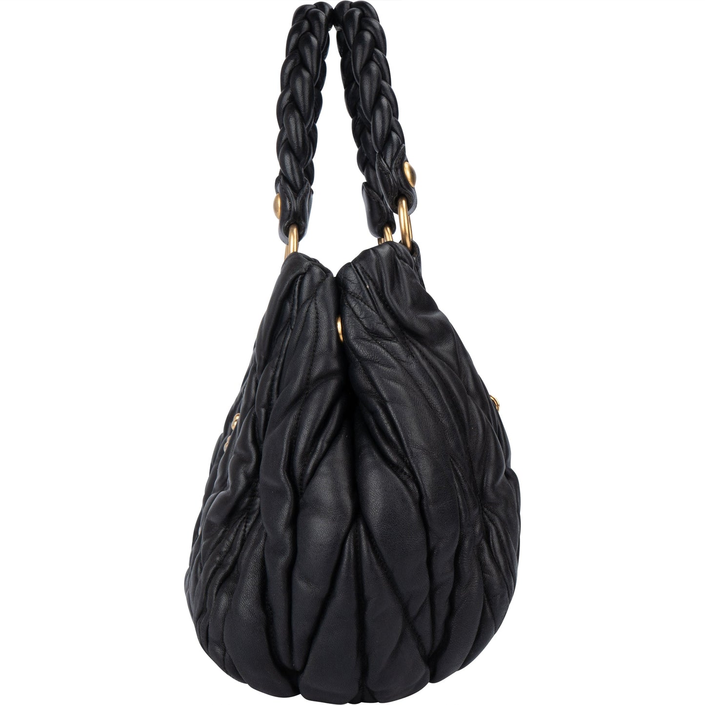 Miu Miu Quilted Leather City Handbag