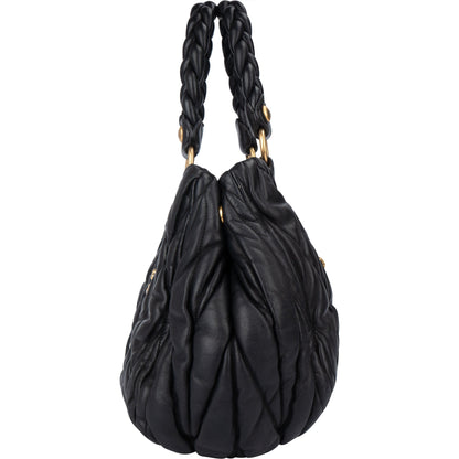 Miu Miu Quilted Leather City Handbag