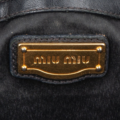 Miu Miu Quilted Leather City Handbag