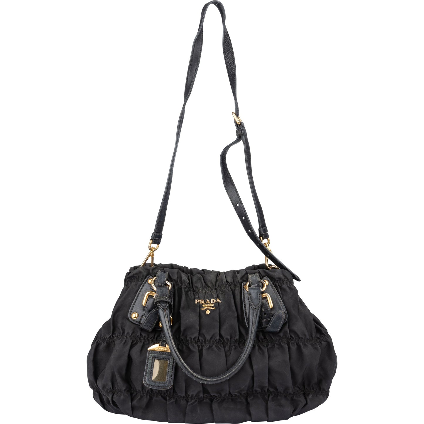 Prada Quilted Nylon City Handbag