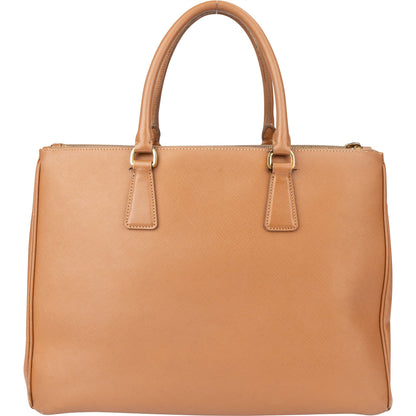 Prada Brown Leather Galleria Handbag