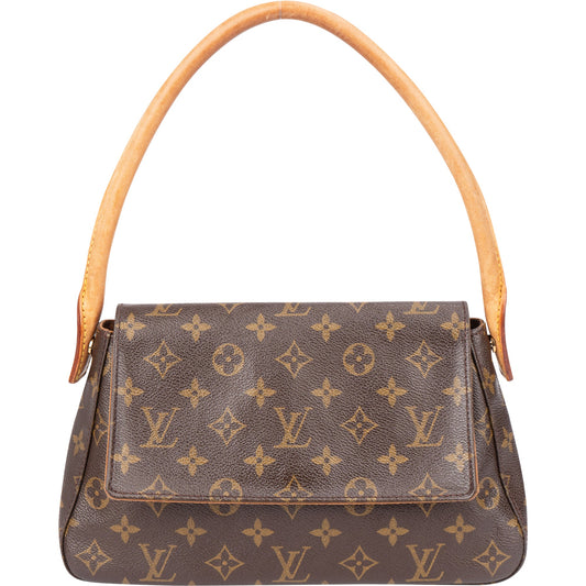 Louis Vuitton Canvas Monogram Looping PM Shoulder Bag