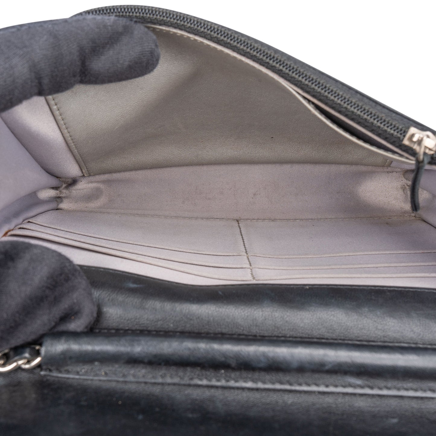 Chanel Lambskin Camellia Wallet On Chain Crossbody Bag