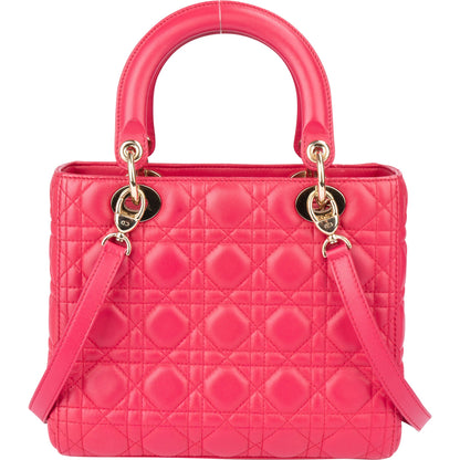 Christian Dior Quilted Leather Lady Dior Handbag