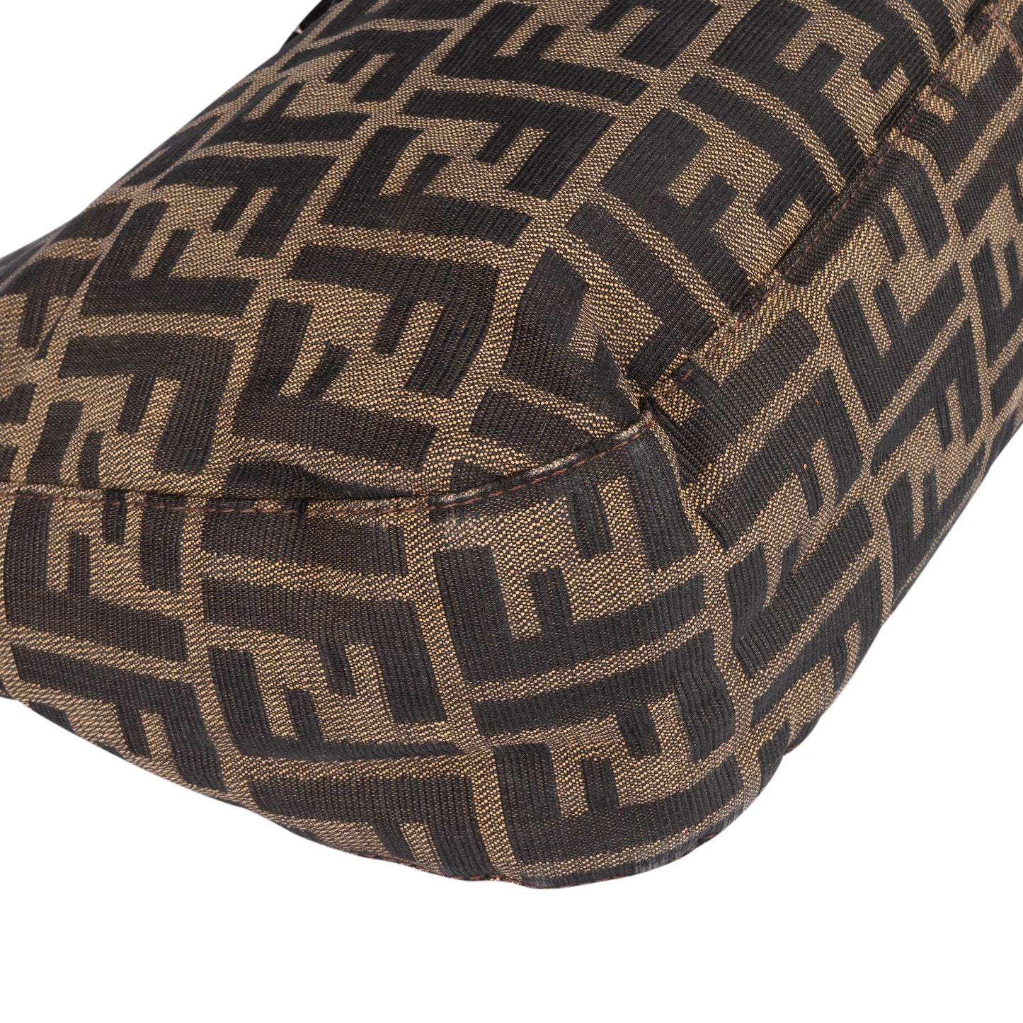 Fendi FF Monogram Baguette Buckle Shoulder Bag