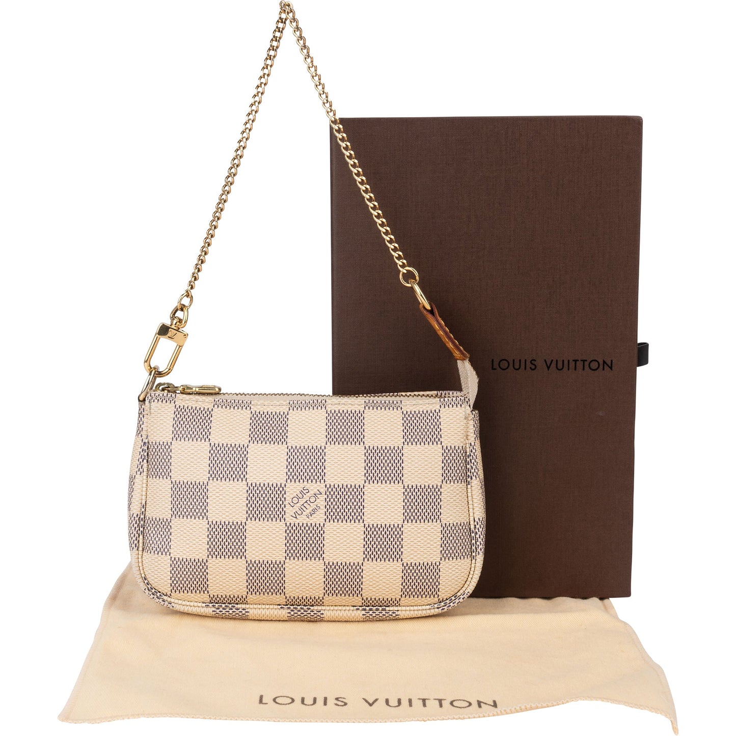 Louis Vuitton Damier Azur Monogram Mini Pochette Accessoire Shoulder Bag