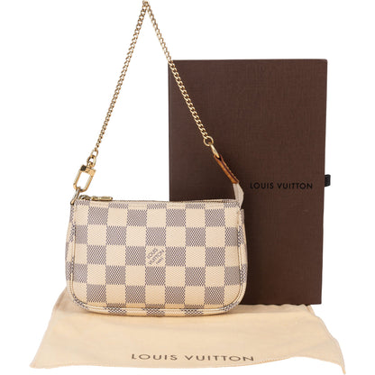Louis Vuitton Damier Azur Monogram Mini Pochette Accessoire Shoulder Bag