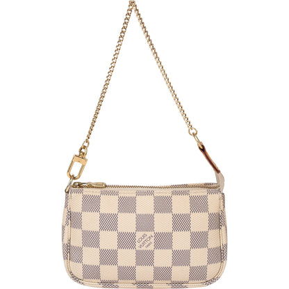 Louis Vuitton Damier Azur Monogram Mini Pochette Accessoire Shoulder Bag