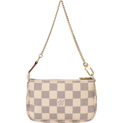 Louis Vuitton Damier Azur Monogram Mini Pochette Accessoire Shoulder Bag