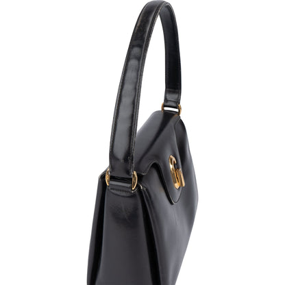 Gucci Black Leather G Handbag