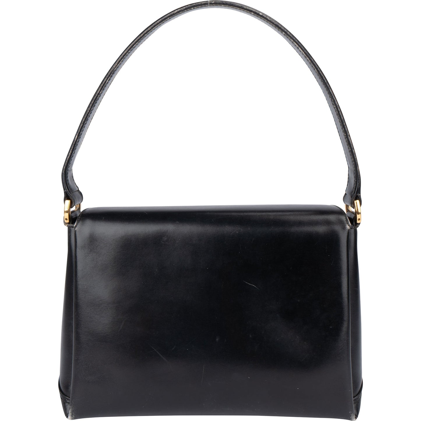 Gucci Black Leather G Handbag