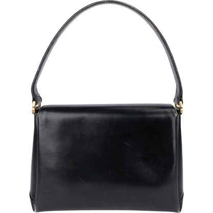 Gucci Black Leather G Handbag