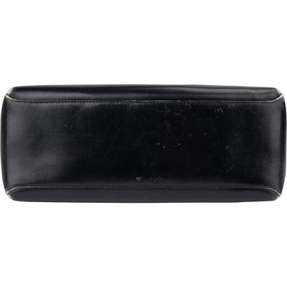 Gucci Black Leather G Handbag