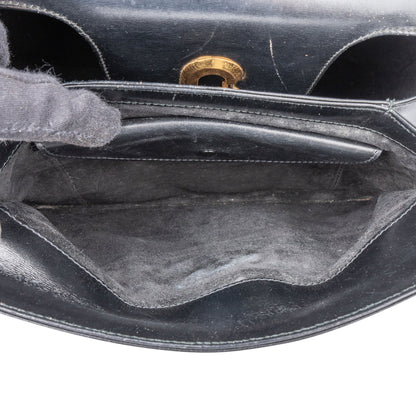 Gucci Black Leather G Handbag