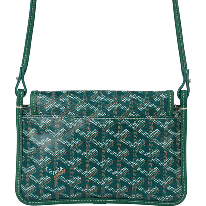Goyard Green Goyardine Monogram Plumet Plat Crossbody Bag