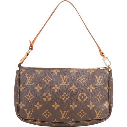 Louis Vuitton Canvas Monogram Pochette Accessoire Handbag
