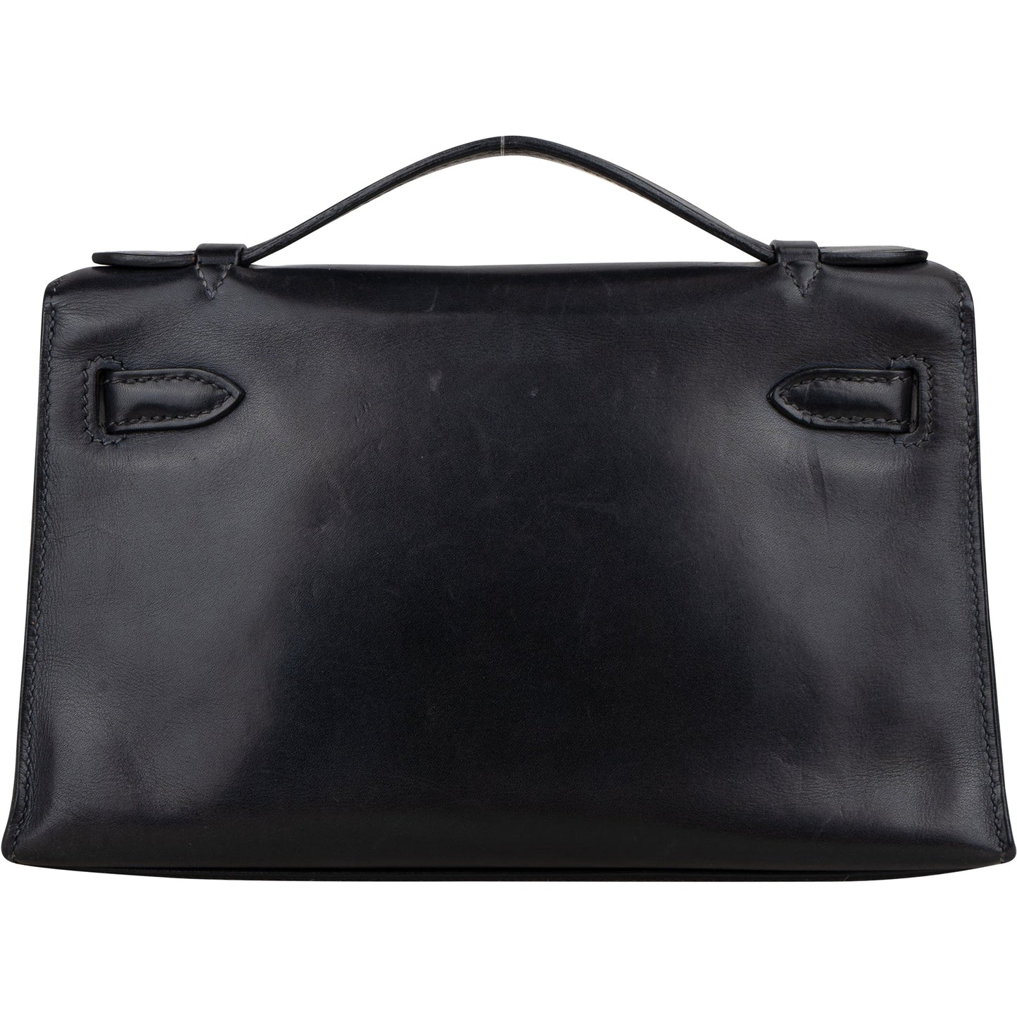 Hermès Noir Swift Leather Kelly Pochette Handbag