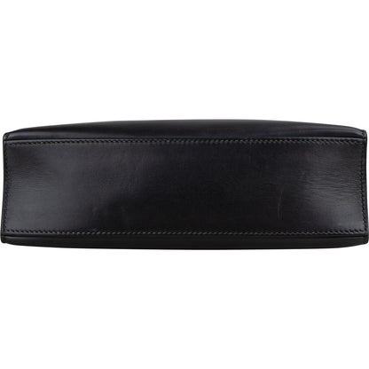 Hermès Noir Swift Leather Kelly Pochette Handbag