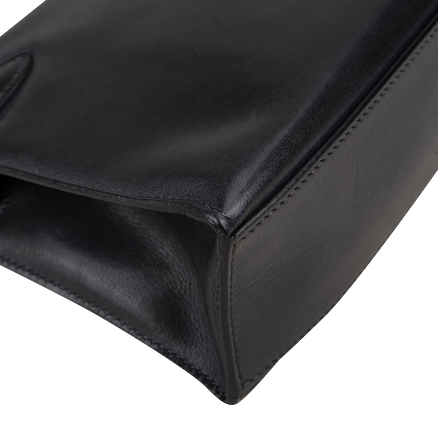 Hermès Noir Swift Leather Kelly Pochette Handbag