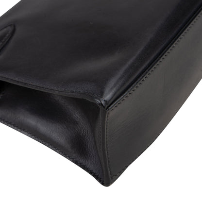 Hermès Noir Swift Leather Kelly Pochette Handbag