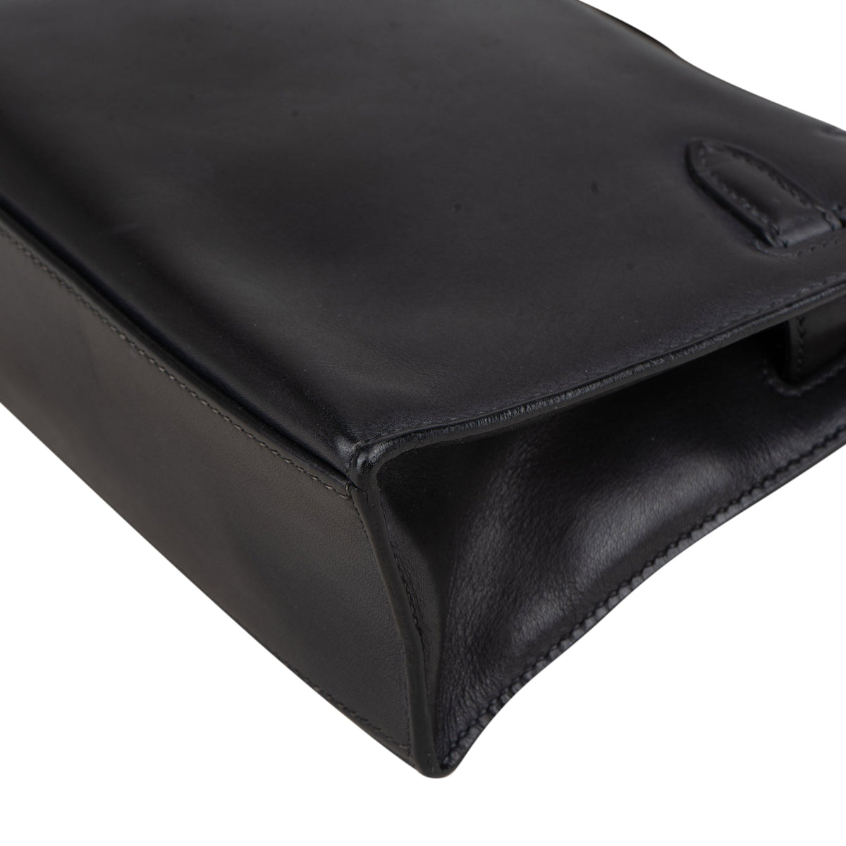 Hermès Noir Swift Leather Kelly Pochette Handbag