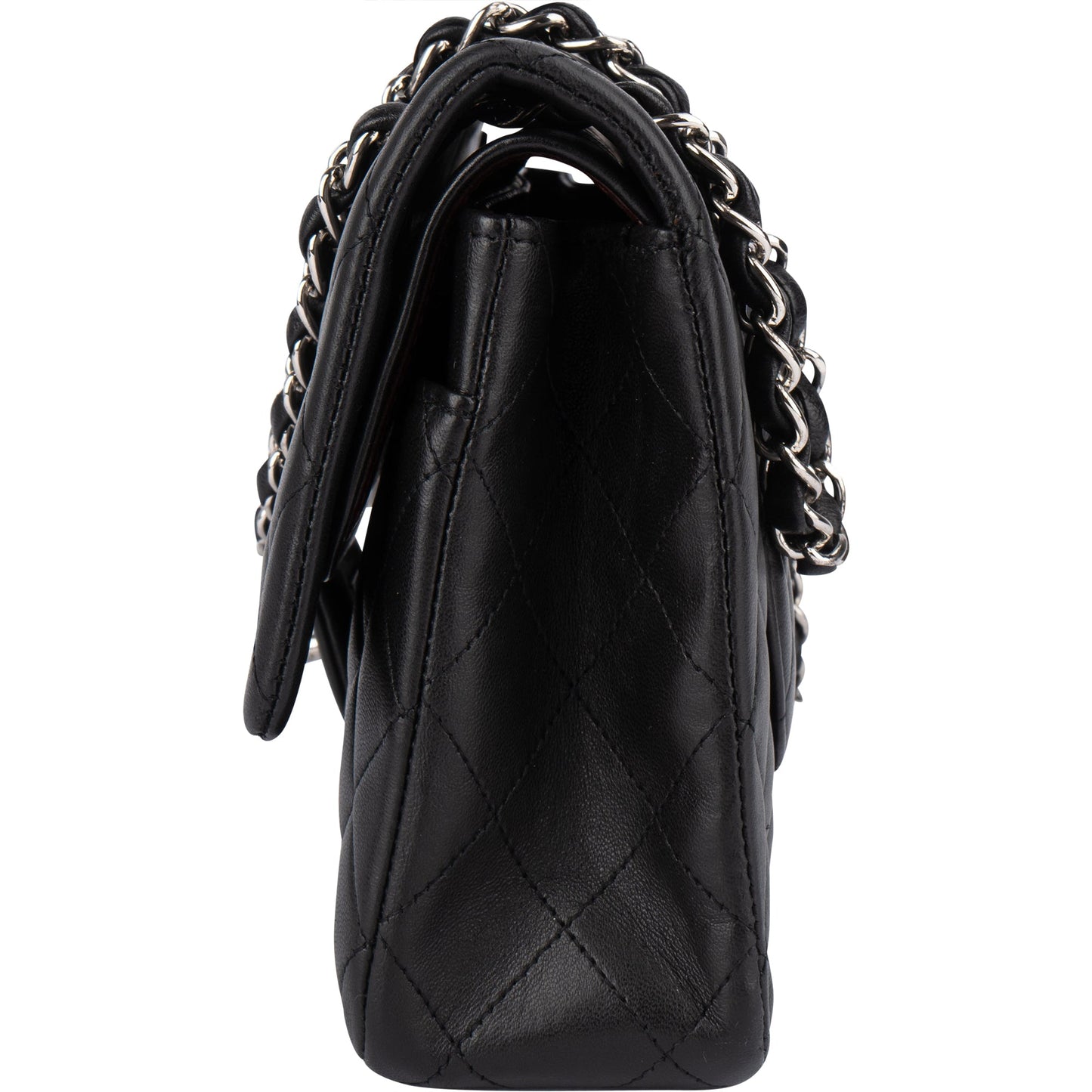 Chanel Quilted Lambskin Medium Double Flap Crossbody Bag