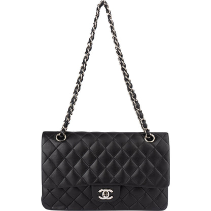 Chanel Quilted Lambskin Medium Double Flap Crossbody Bag