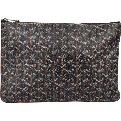 Goyard Noir Goyardine Monogram Clutch