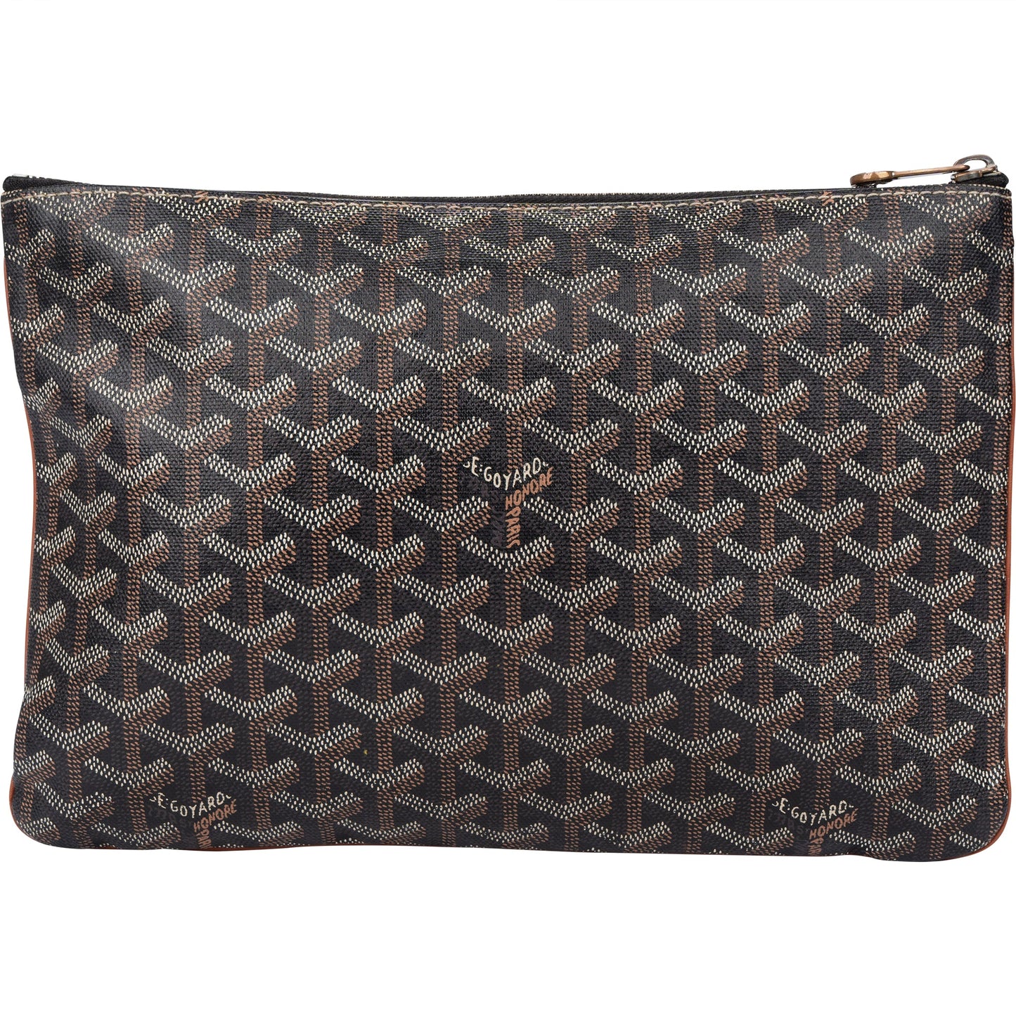 Goyard Noir Goyardine Monogram Clutch