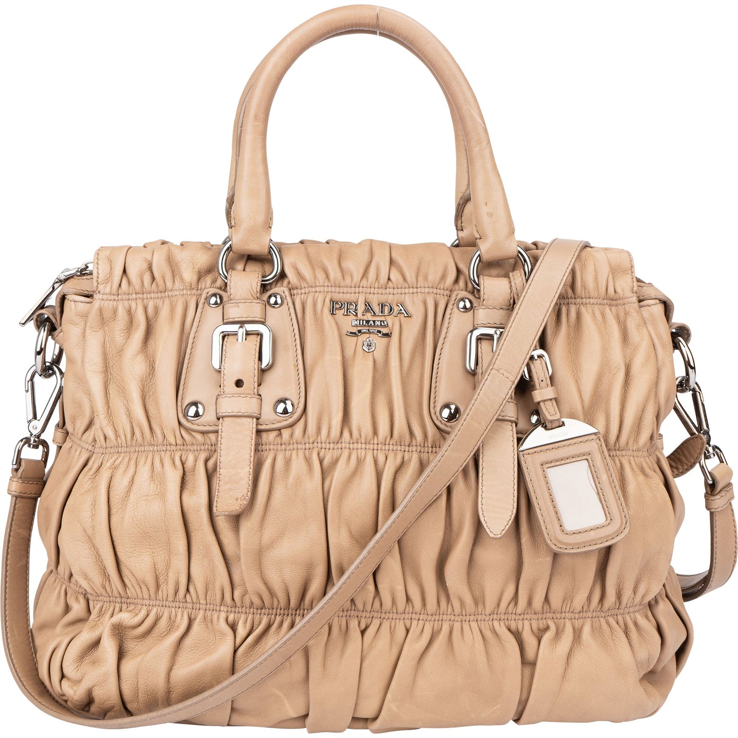 Prada Quilted Leather City Handbag