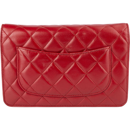 Chanel Quilted Lambskin Wallet On Chain Crossbody Bag