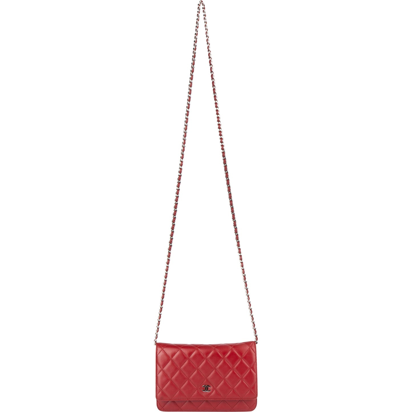 Chanel Quilted Lambskin Wallet On Chain Crossbody Bag