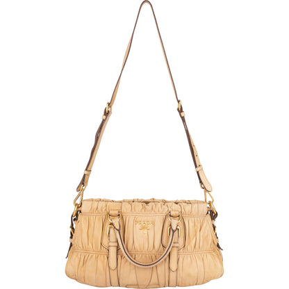 Prada Quilted Leather City Handbag