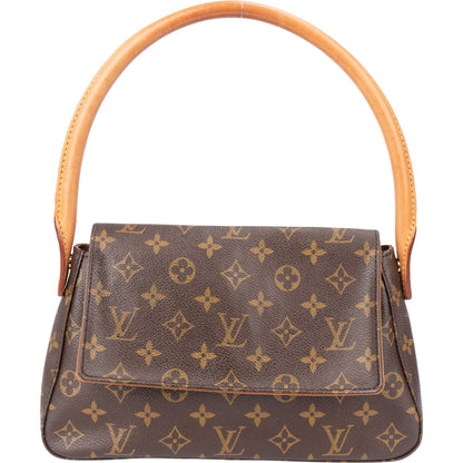 Louis Vuitton Canvas Monogram Looping PM Shoulder Bag