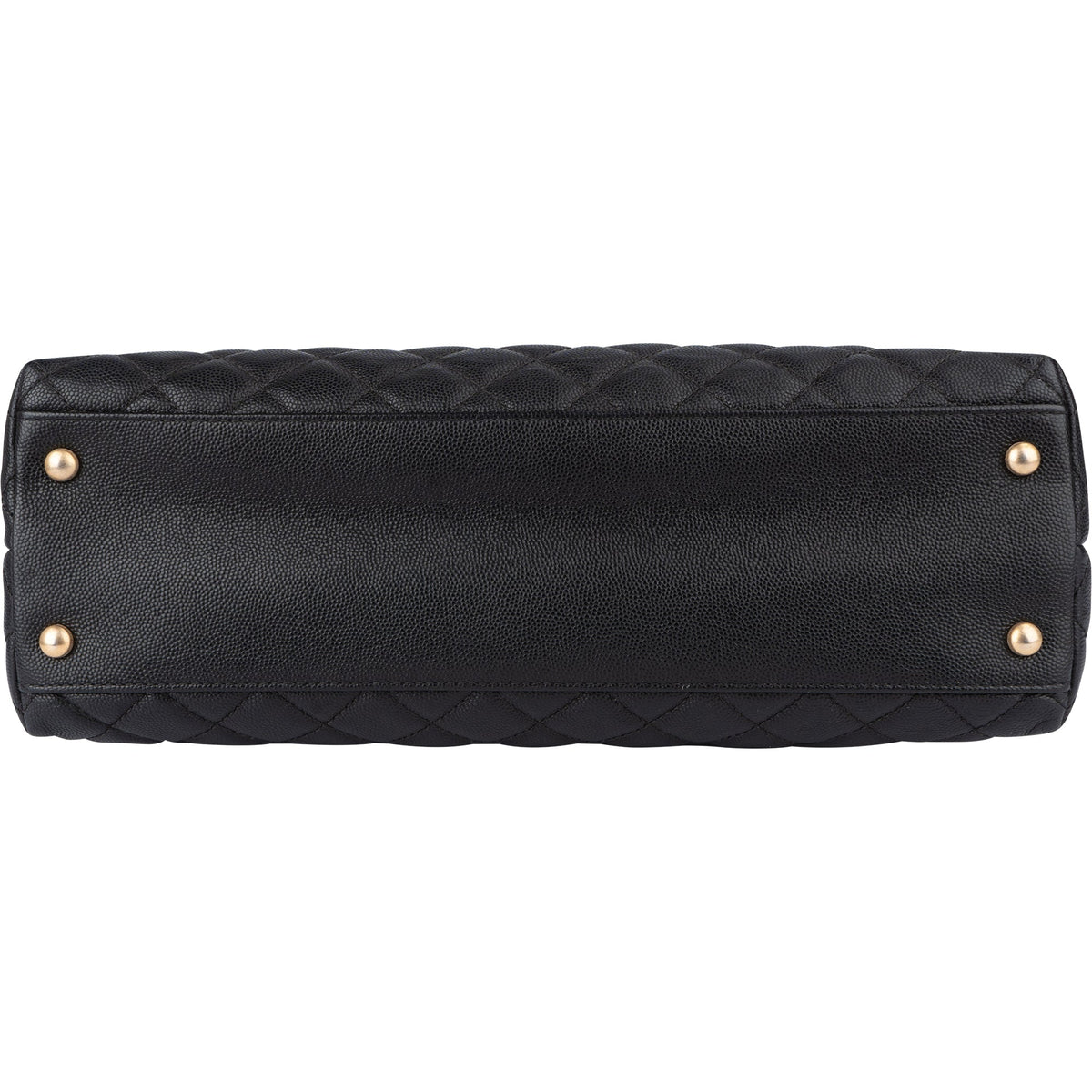Chanel Lizard Quilted Caviar Leather CC Coco Top Handle Handbag
