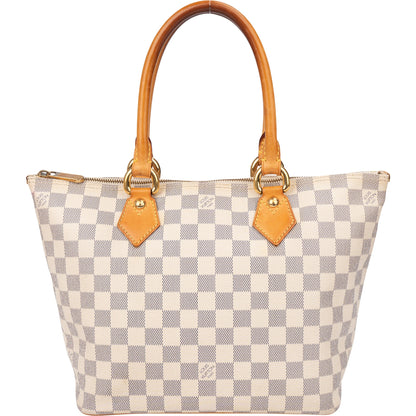 Louis Vuitton Damier Azur Monogram Saleya PM Handbag