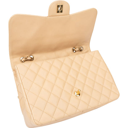 Chanel Quilted Caviar Leather Jumbo Single Flap Crossbody Bag