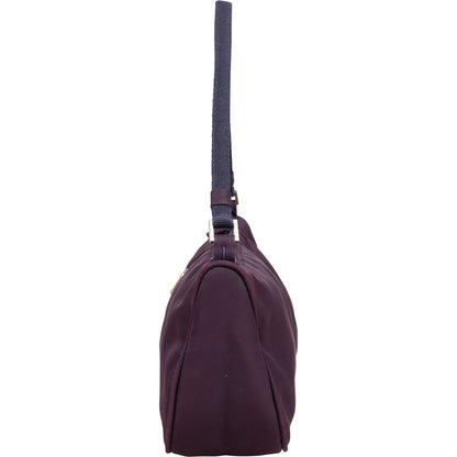 Prada Purple Nylon Triangle Handbag